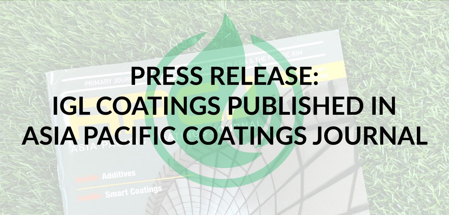 Press Release IGL Coatings Published in Asia Pacific Coatings Journal