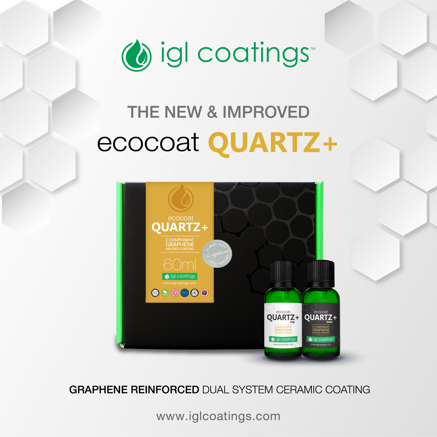 Ecocoat Quartz+ Graphene Reinforced Dual System Ceramic Coating IGL