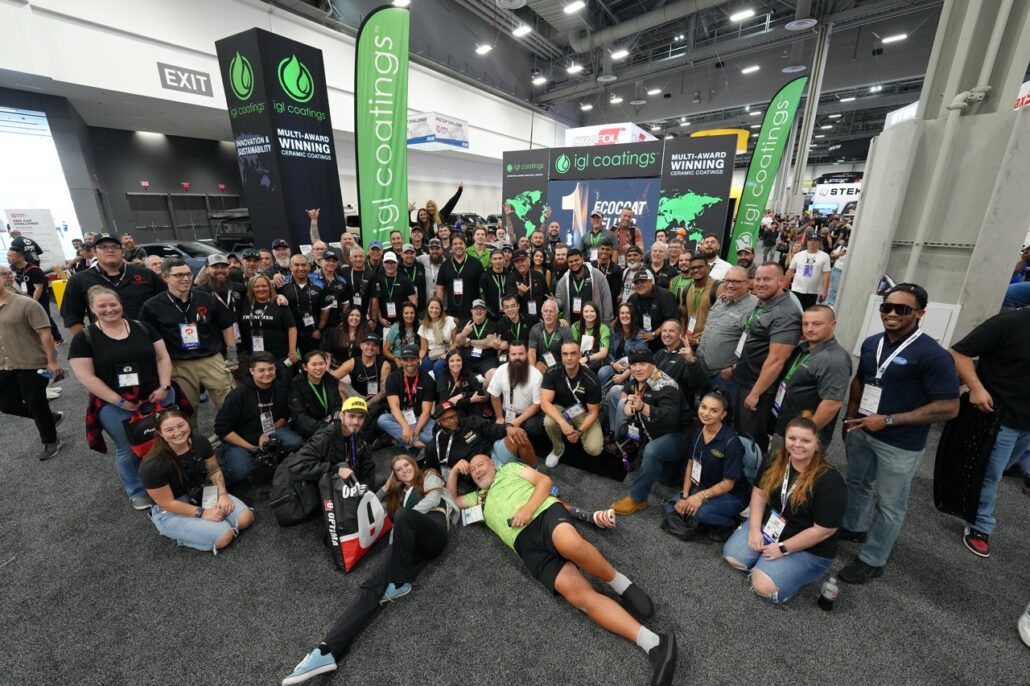 group picture of the IGL Family at the SEMA Show 2023 in las vagas