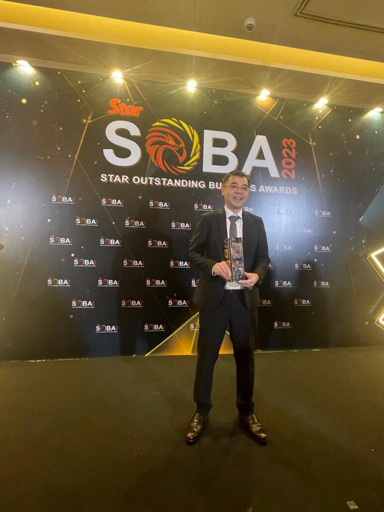 IGL Coatings Keong Chun Chieh Entrepenuer of the Year Award SOBA 2023
